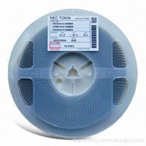 Solid Tantalum Capacitor with 50V Rated Voltage, Suitable for Military Equipment and Computers
